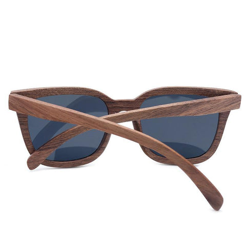 Oversized Wooden Retro Sunglasses