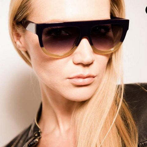 Oversized Gradient Rivet Shades