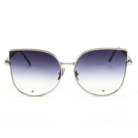 Alloy Frame Cat Eye Sunglasses