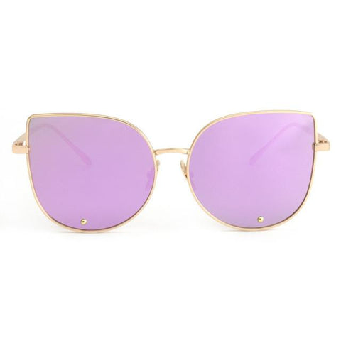 Alloy Frame Cat Eye Sunglasses
