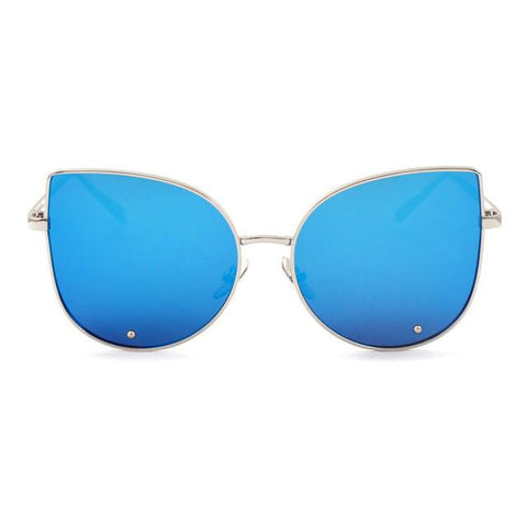 Alloy Frame Cat Eye Sunglasses