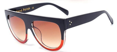 Oversized Gradient Rivet Shades