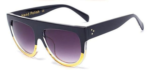 Oversized Gradient Rivet Shades