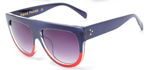 Oversized Gradient Rivet Shades