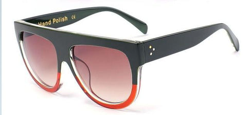 Oversized Gradient Rivet Shades