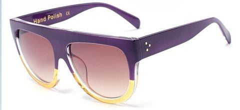 Oversized Gradient Rivet Shades
