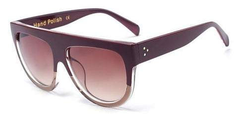 Oversized Gradient Rivet Shades